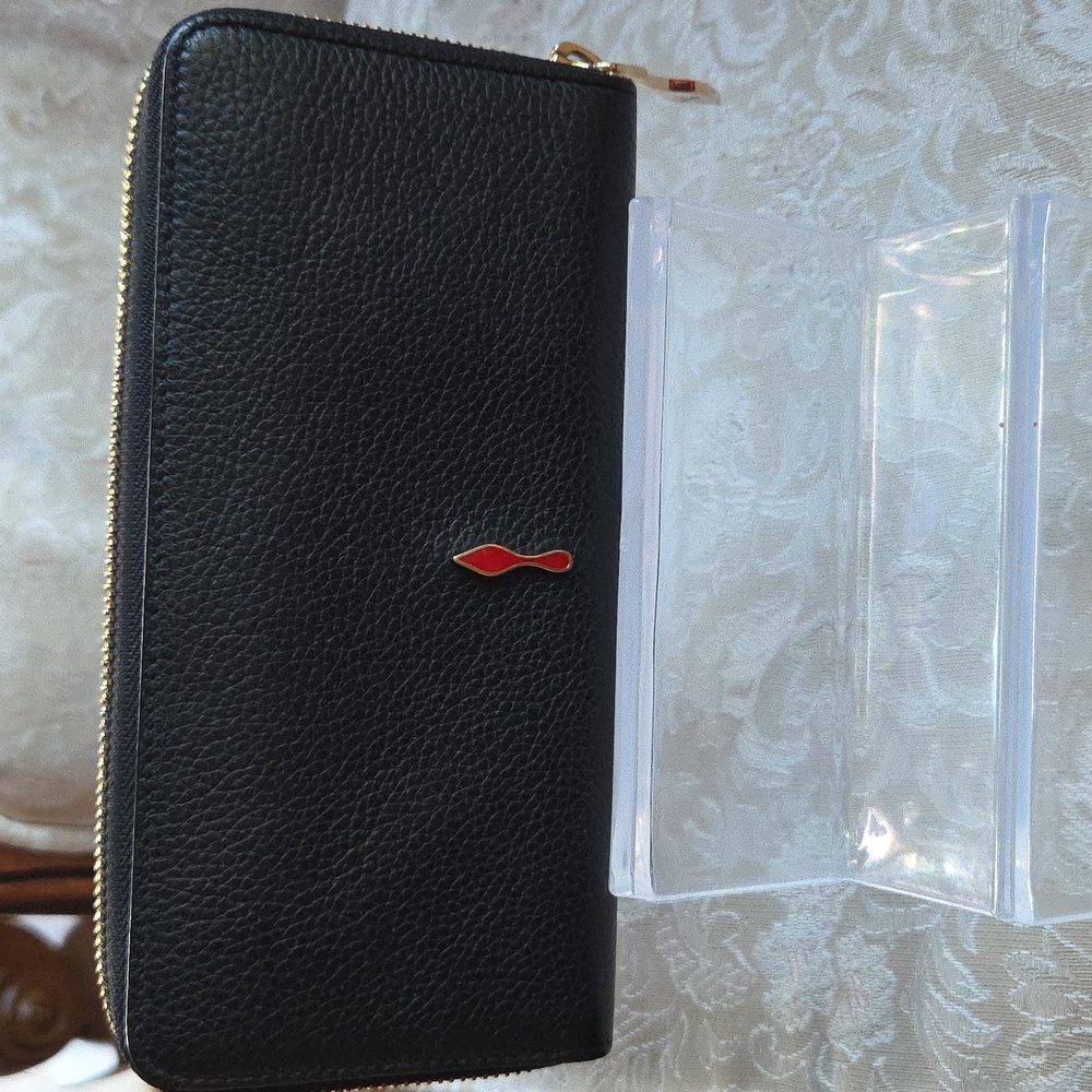 Christian‎ Loubiton Black Leather Wallet - Picture 2 of 7